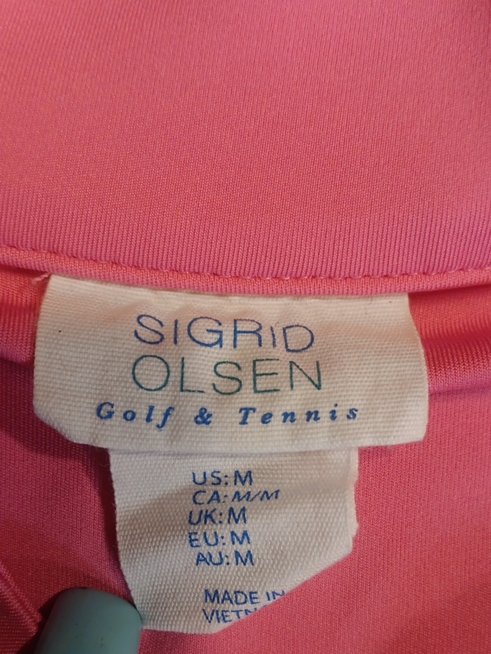 Sigrid Olsen Golf & Tennis 2-Pc Set Paloma Tropical Pink Green [Medium] EUC - Picture 3 of 14